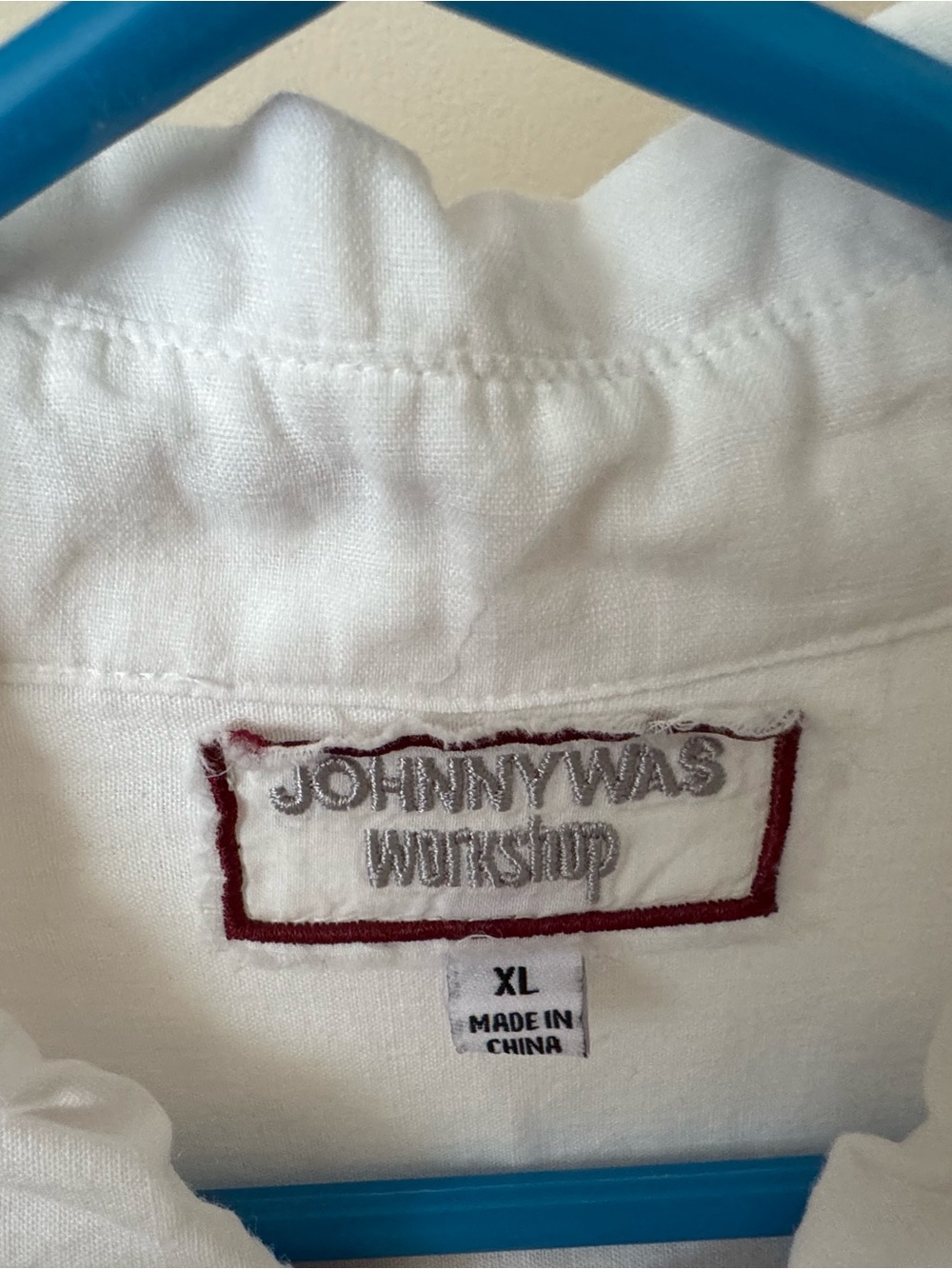 Johnny Was White Embroidered Floral button down blouse bell sleeve Blouse XL - Picture 7 of 8